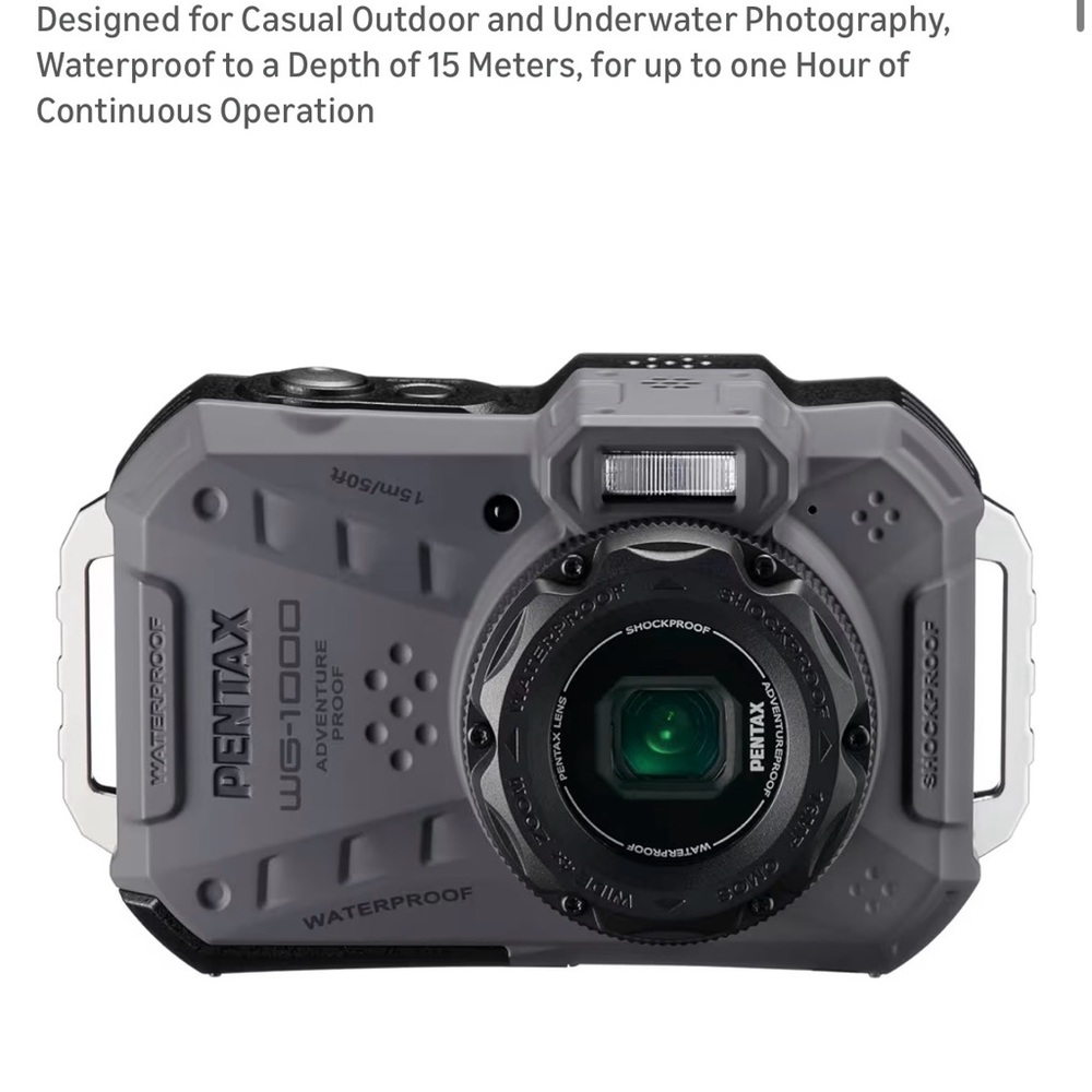 Pentax Adventure Camera in Gray and Black